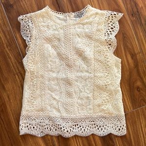 Lace Sleeveless Top